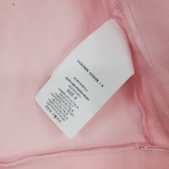 Golden Goose Star Kid's Pink Logo Printed Zip Up Long Sleeve Track Jacket 6 - Picture 6 of 12